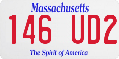 MA license plate 146UD2