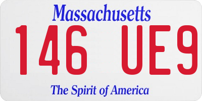 MA license plate 146UE9