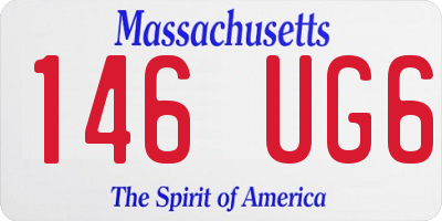 MA license plate 146UG6