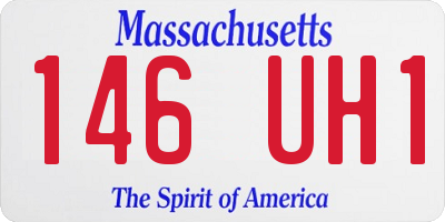 MA license plate 146UH1