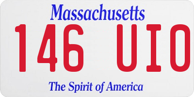 MA license plate 146UI0