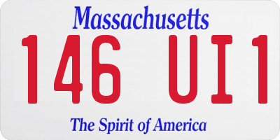 MA license plate 146UI1