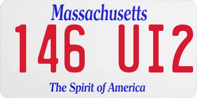 MA license plate 146UI2