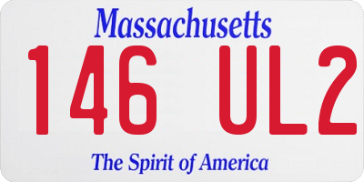 MA license plate 146UL2