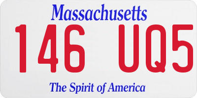 MA license plate 146UQ5