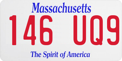 MA license plate 146UQ9