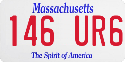 MA license plate 146UR6