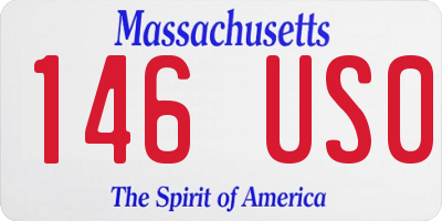 MA license plate 146US0
