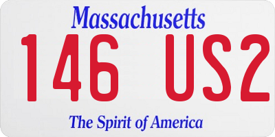 MA license plate 146US2