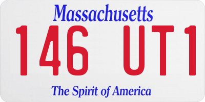 MA license plate 146UT1