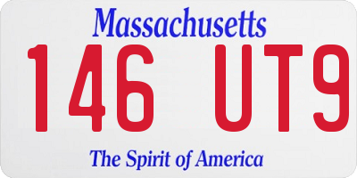 MA license plate 146UT9