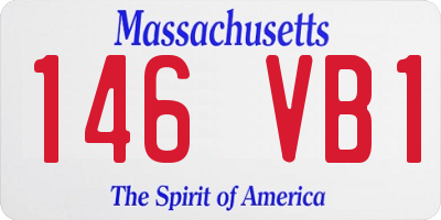 MA license plate 146VB1