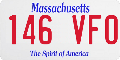 MA license plate 146VF0