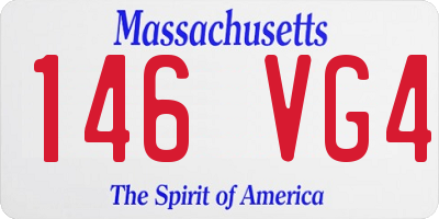MA license plate 146VG4