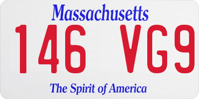 MA license plate 146VG9