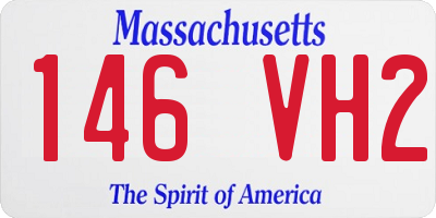 MA license plate 146VH2