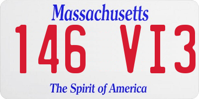 MA license plate 146VI3