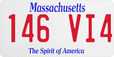 MA license plate 146VI4