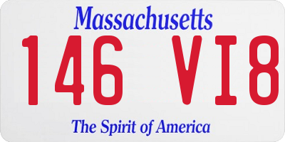 MA license plate 146VI8