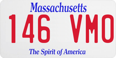 MA license plate 146VM0