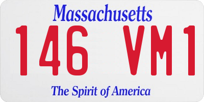 MA license plate 146VM1