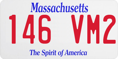 MA license plate 146VM2