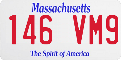 MA license plate 146VM9