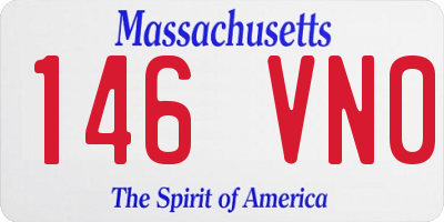 MA license plate 146VN0