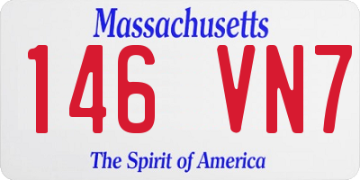 MA license plate 146VN7