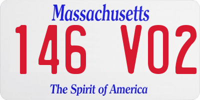 MA license plate 146VO2