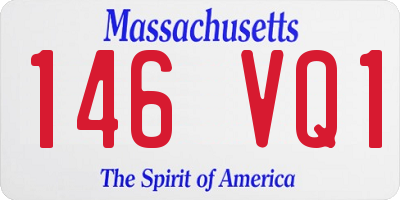 MA license plate 146VQ1