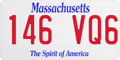 MA license plate 146VQ6
