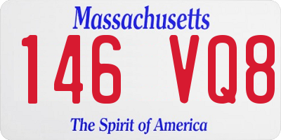 MA license plate 146VQ8