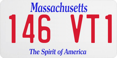 MA license plate 146VT1