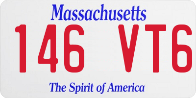 MA license plate 146VT6