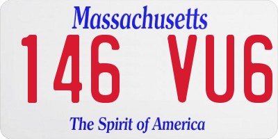 MA license plate 146VU6