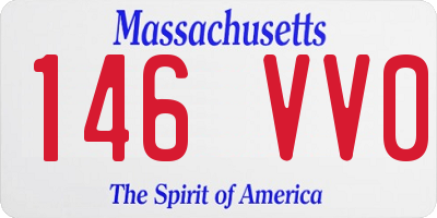 MA license plate 146VV0