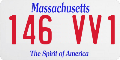 MA license plate 146VV1