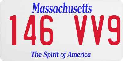 MA license plate 146VV9