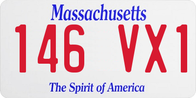 MA license plate 146VX1