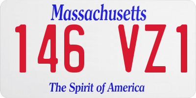 MA license plate 146VZ1