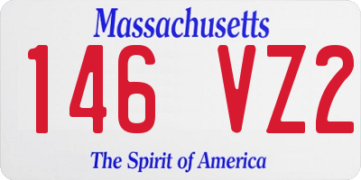 MA license plate 146VZ2