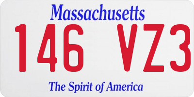 MA license plate 146VZ3