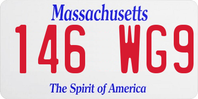 MA license plate 146WG9
