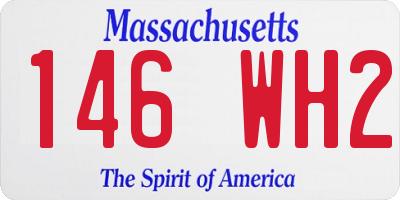 MA license plate 146WH2