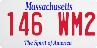 MA license plate 146WM2
