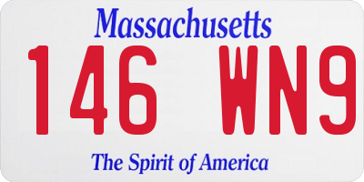 MA license plate 146WN9