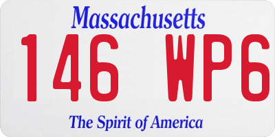 MA license plate 146WP6