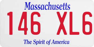 MA license plate 146XL6