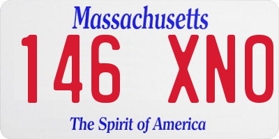 MA license plate 146XN0